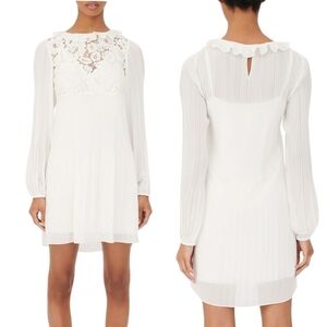 Maje Rockitz White Lace Sheer Dress XS